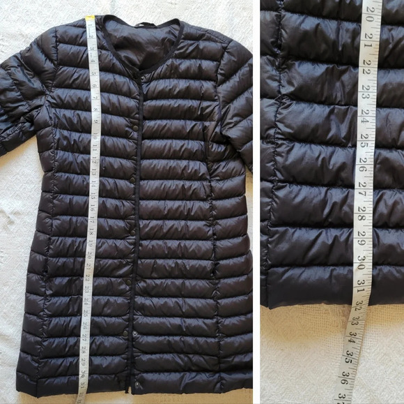 Wilfred by Aritzia Elle  Puffer Packable Mid-length Button Up Down Coat - Picture 9 of 12